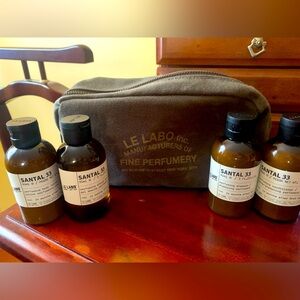 Le Labo travel set with pouch